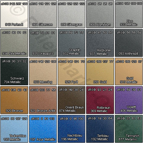 Autofolie 970 Metallic Glanz