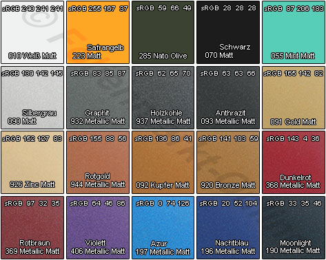 Autofolie 970 Metallic Matt für Fahrzeugvollverklebung