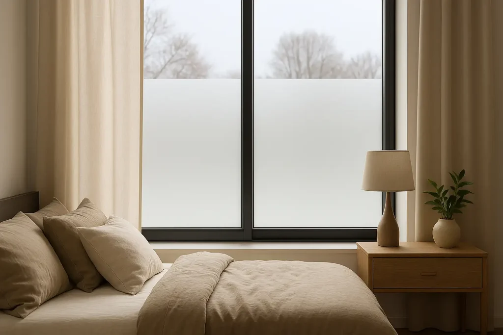Sichtschutzfolie Schlafzimmer: Tipps für mehr Privatsphäre und Komfort-Beitragsbild