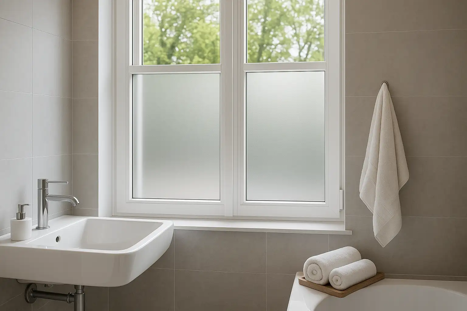 Sichtschutzfolie Bad: Privatsphäre und Licht kombinieren-Beitragsbild