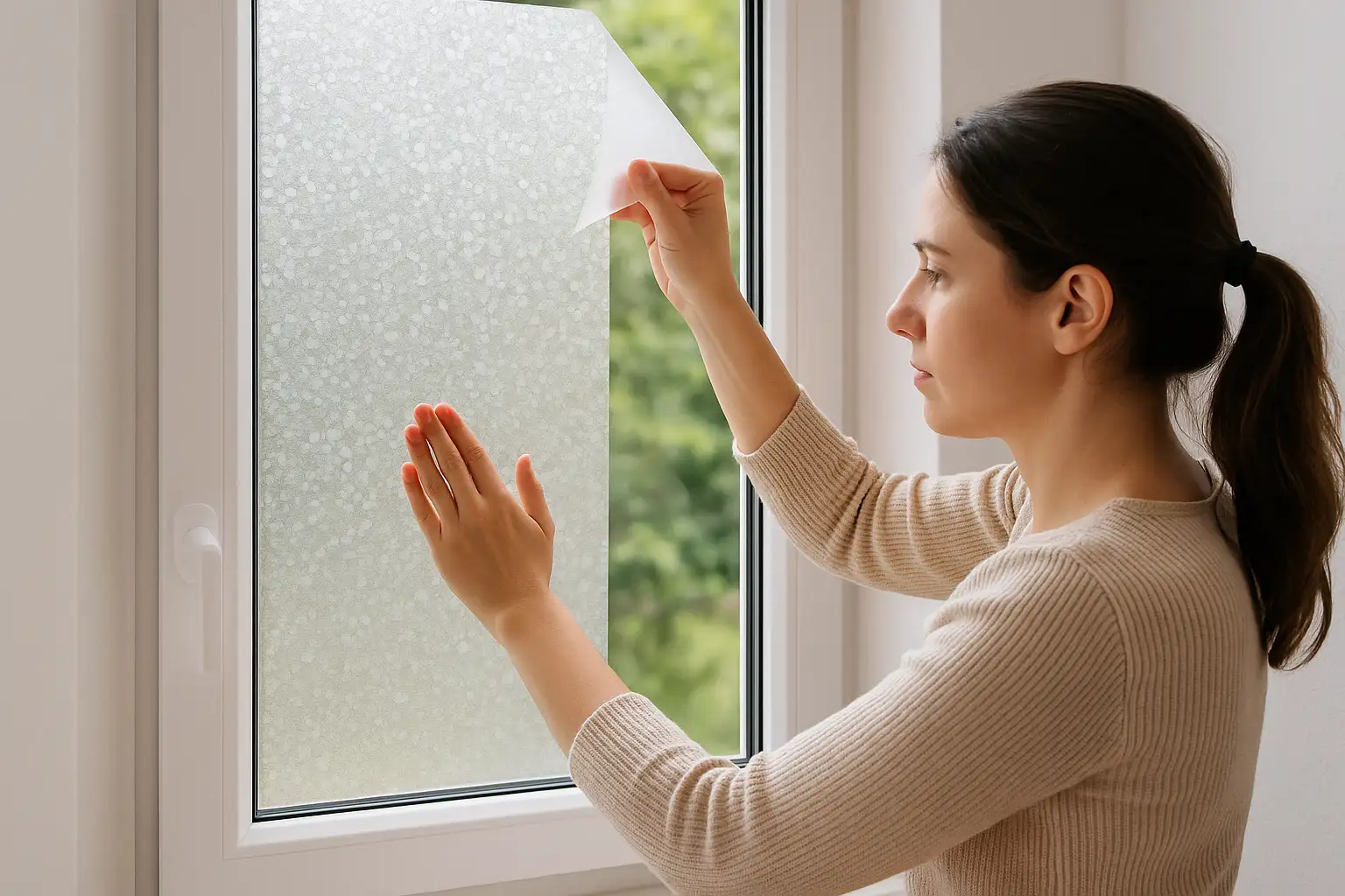 Fensterfolie Selbstklebend: Sichtschutz & Design – Ratgeber für flexiblen Wohnkomfort-Beitragsbild