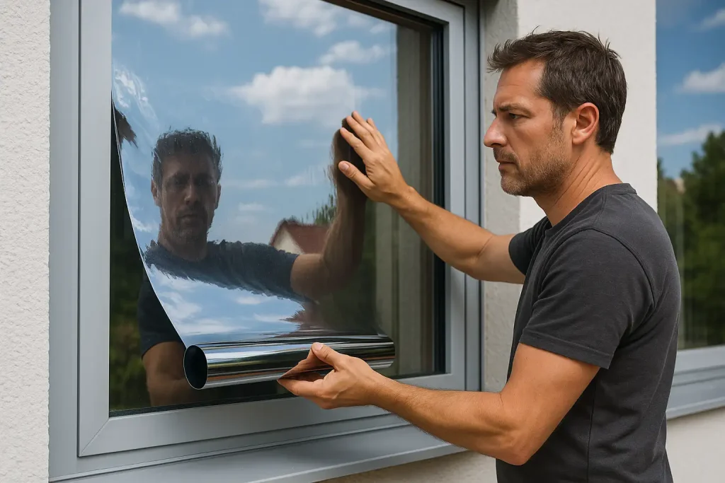 Sonnenschutzfolie Fenster Außen: Hitzeschutz, Sichtschutz & Wohlfühlklima für moderne Fenster-Beitragsbild