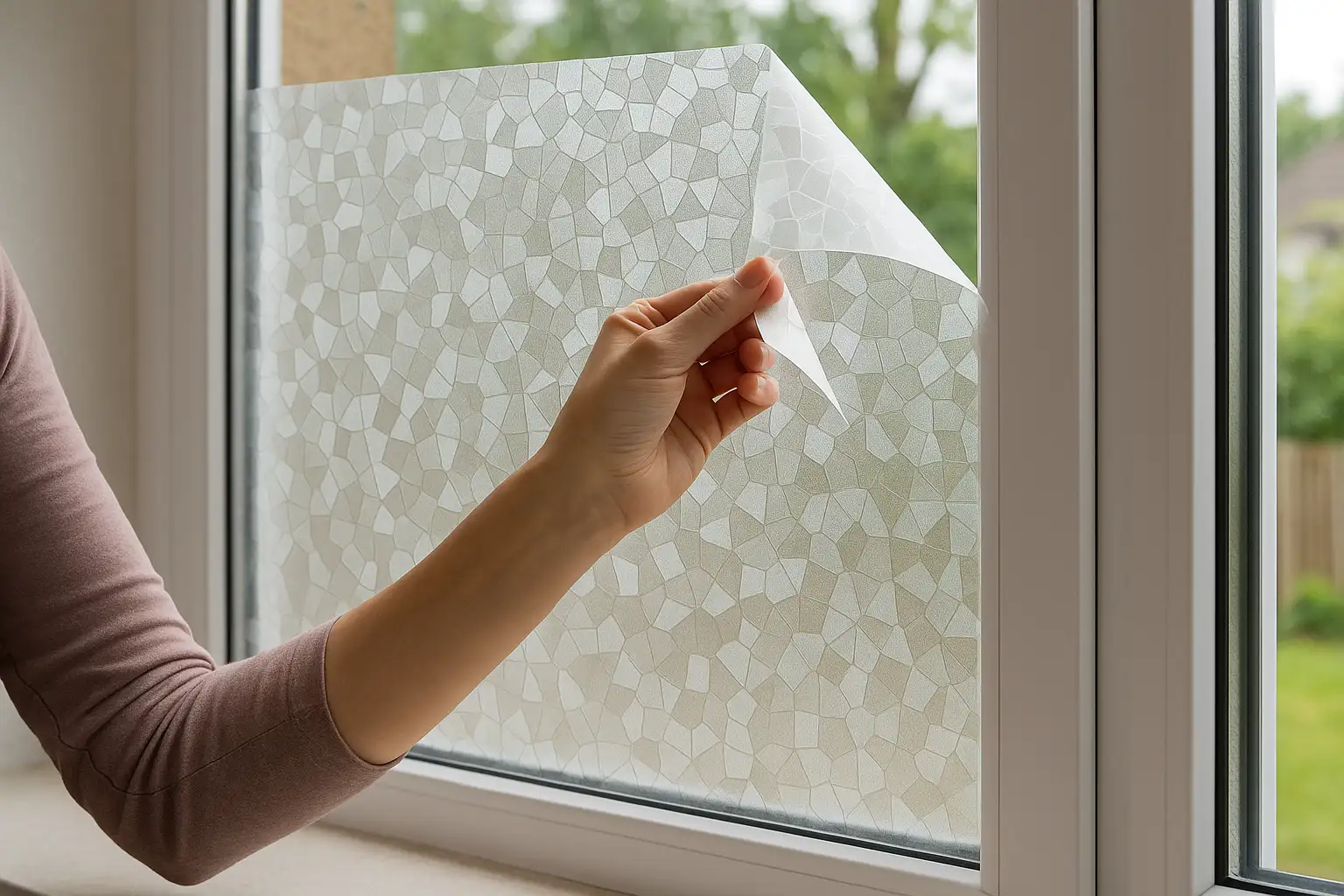 Fensterfolie Statisch: Sofortiger Sichtschutz ohne Kleber für Bad, Büro & mehr-Beitragsbild