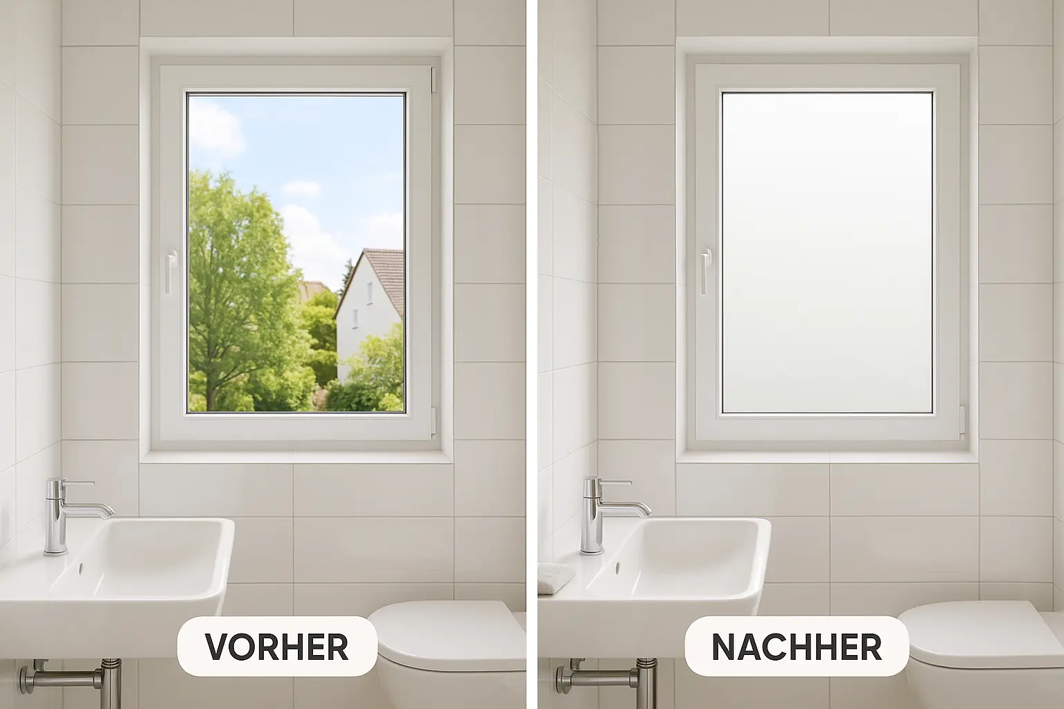 Sichtschutzfolie Badezimmer: Privatsphäre & Licht im Einklang