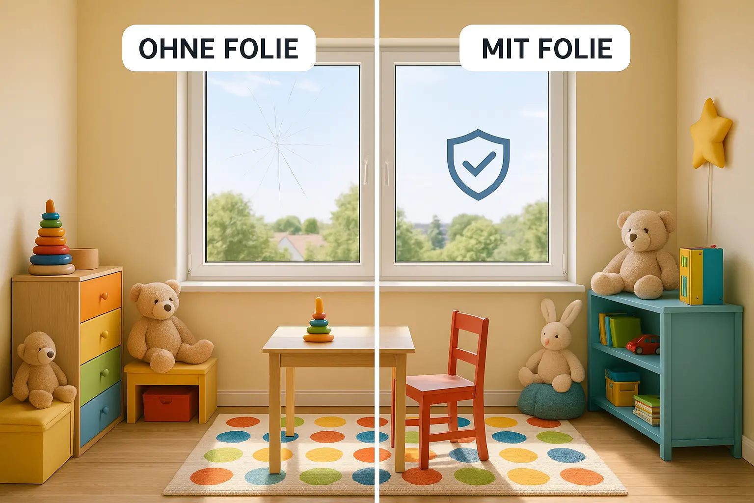 Kinderschutz Fenster: Effektive Sicherheit mit Splitterschutzfolie