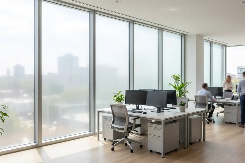 Welche Milchglasfolien Kann Ich Nutzen Damit Mein Büroraum Hell Bleibt Aber Arbeitsplätze Vor Neugierigen Blicken Geschützt Sind-Beitragsbild