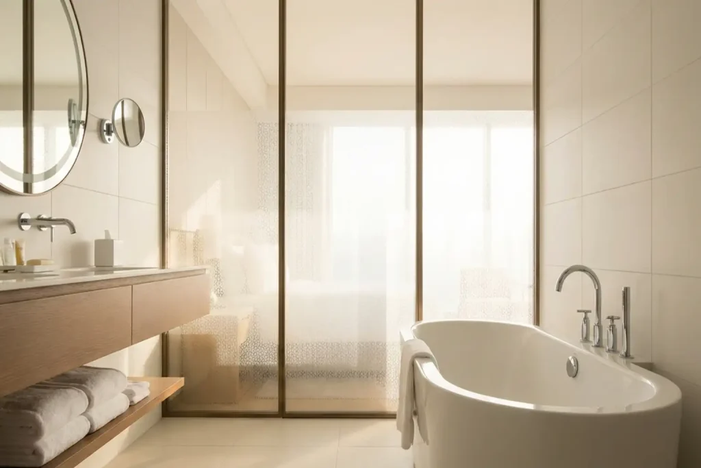 Badezimmer Milchglasfolie-Beitragsbild