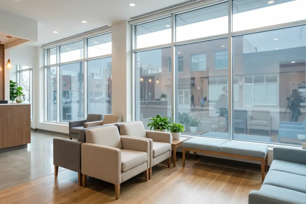 Wartezimmer Zu Hell und Einsehbar von der Straße-Beitragsbild