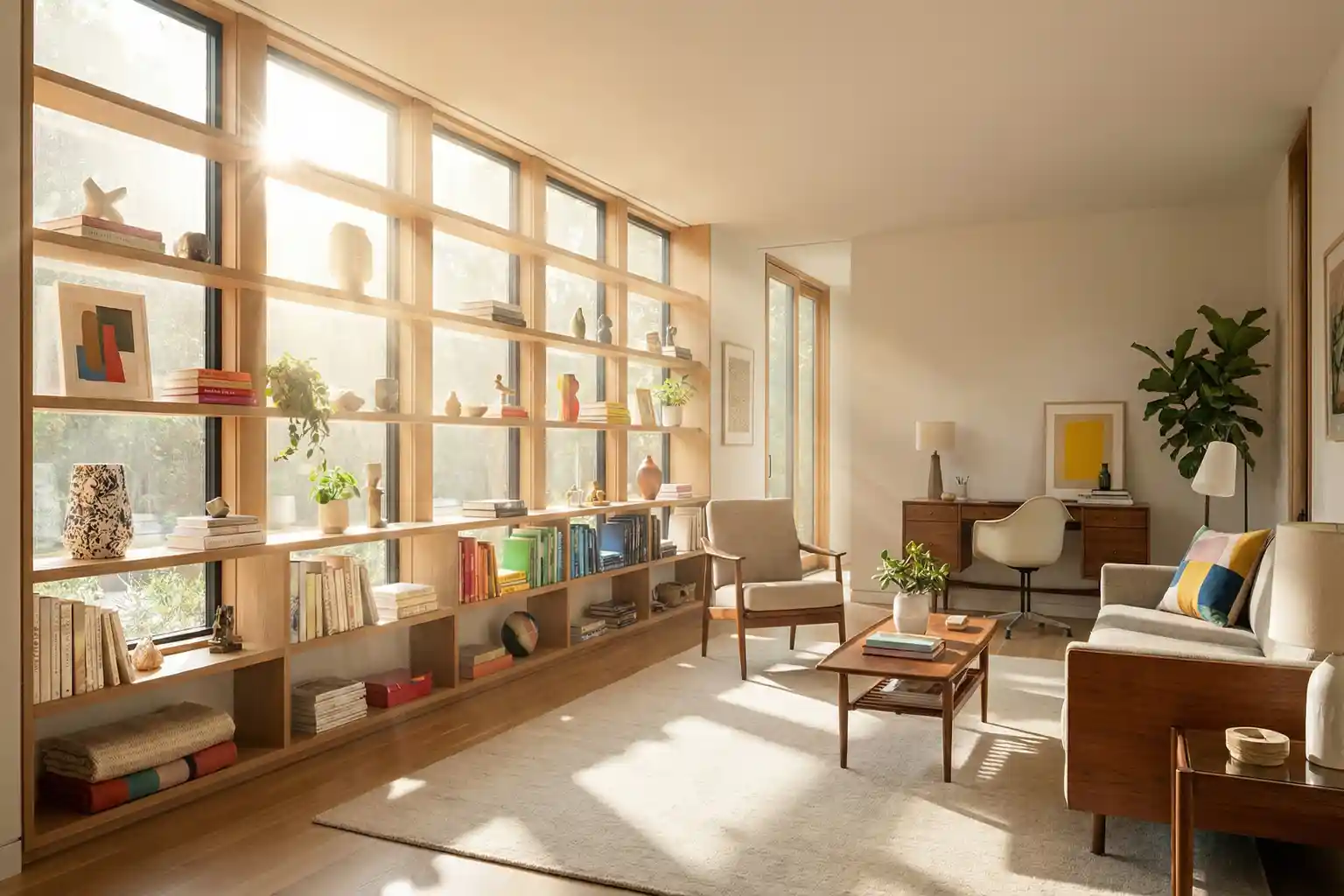 Offene regale an fensterwand Bleichen aus-Beitragsbild