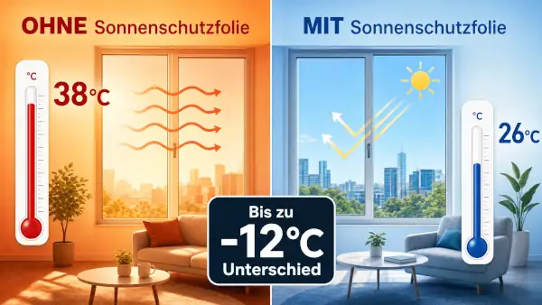 Sonnenschutzfolie im Test: Bis zu 12 Grad kühler am Fenster – Video